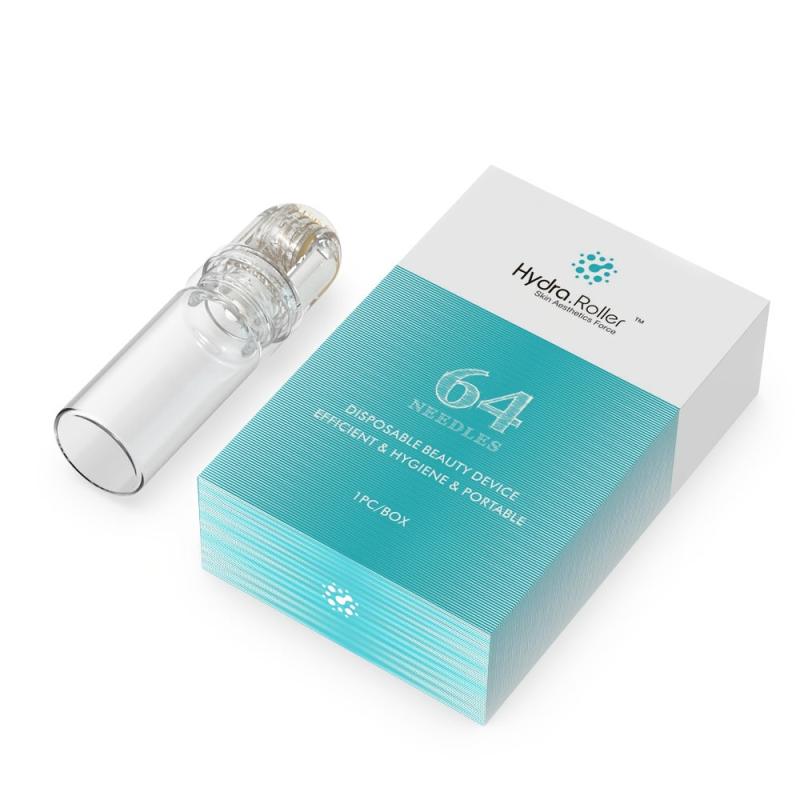 Hydra 64Pin 0.25mm Micro Needle Derma Roller Bottle Serum Injection