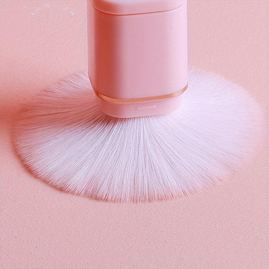2pcs Retractable Kabuki Makeup Brush Travel Size Face Blush Brush