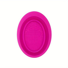 Silicone Makeup Brush Scrubber Cleaning Mat with Bowl