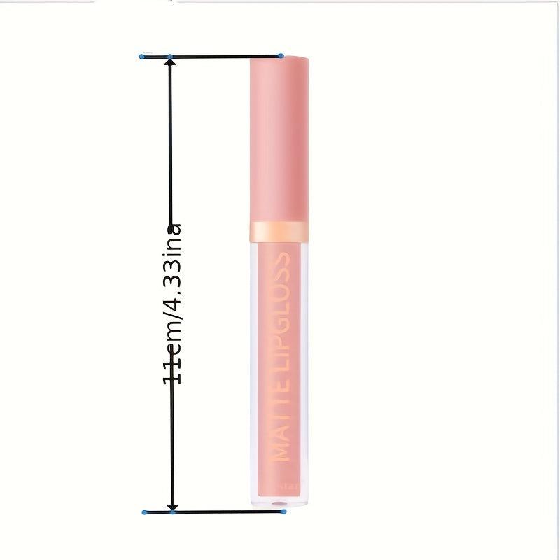Matte Lip Gloss Non-stick Cup Waterproof High Pigment Velvet Glow Lipstick