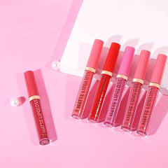 Matte Lip Gloss Non-stick Cup Waterproof High Pigment Velvet Glow Lipstick