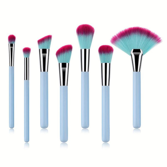 7PCS Makeup Brushes Cosmetic Tools Foundation Eyeshadow Blush Powder Brush