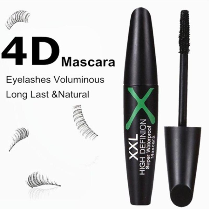 Waterproof 4D Silk Fiber Mascara Long Lasting No Blooming Eyelashes