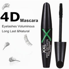 Waterproof 4D Silk Fiber Mascara Long Lasting No Blooming Eyelashes