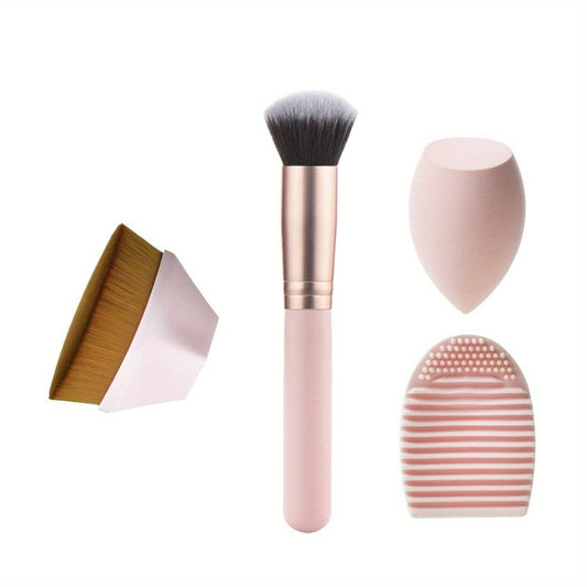 Makeup Brush Beauty Sponge Cleaning Tool Foundation Brush Set