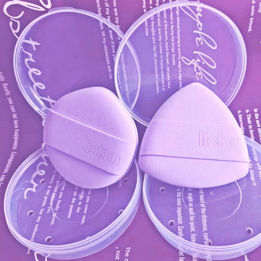 2pcs Air Cushion Powder Puff Wet Dry Makeup Sponge Puff