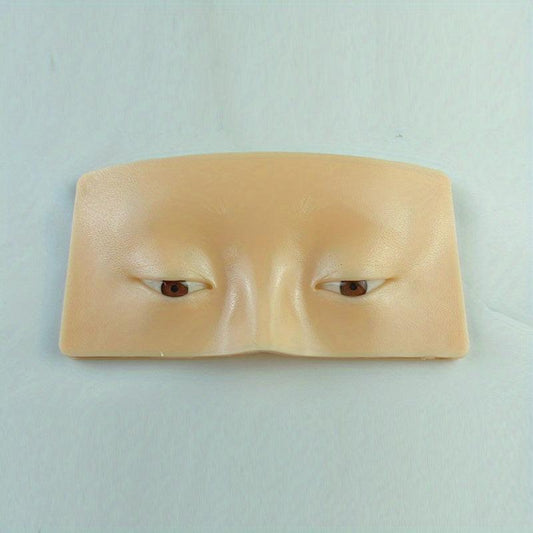 3D Silicone Makeup Practice Face Board - Perfect Aid for Eye Makeup Practice