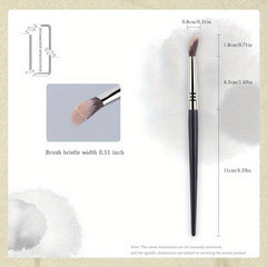 Precision Angled Concealer Brush for Flawless Coverage of Dark Circles