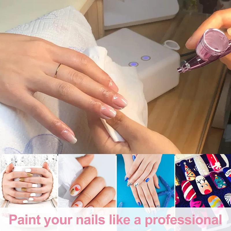 Portable Single Action Airbrush for Makeup Nail Art Cake Tattoo Barbering