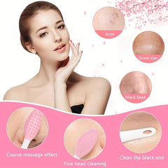 Silicone Face Scrubber Set 6pcs Exfoliator Blackhead Skin Care Tools
