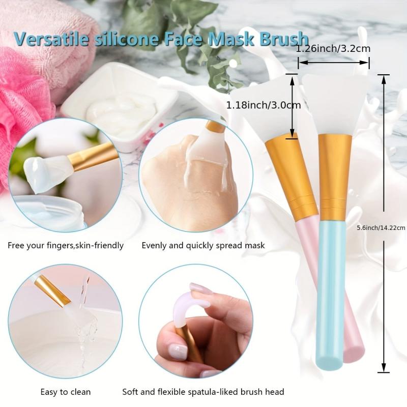 Silicone Face Scrubber Set 6pcs Exfoliator Blackhead Skin Care Tools