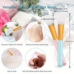 Silicone Face Scrubber Set 6pcs Exfoliator Blackhead Skin Care Tools