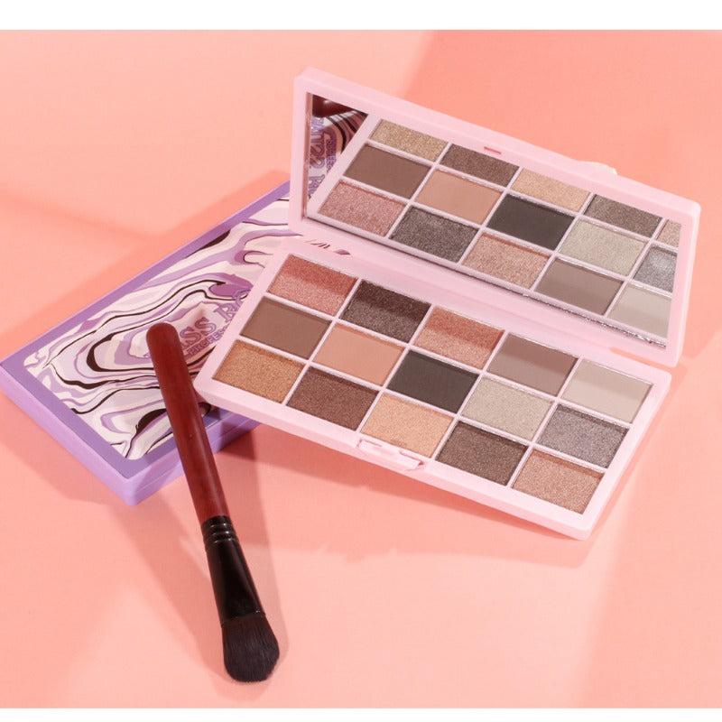 Halloween Pearly Sequin Finish Orange Brown Eyeshadow Palette