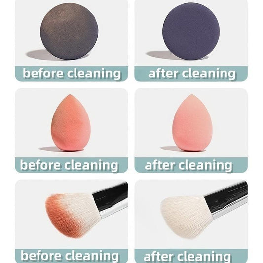 Makeup Brush Cleaner & Solution for Beauty Sponge Puff - Deep Clean Shampoo