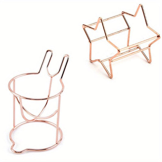 2pcs Cat Ear Star Beauty Storage Rack