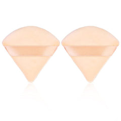 2 Triangle Powder Puffs Soft Plush Makeup Sponges