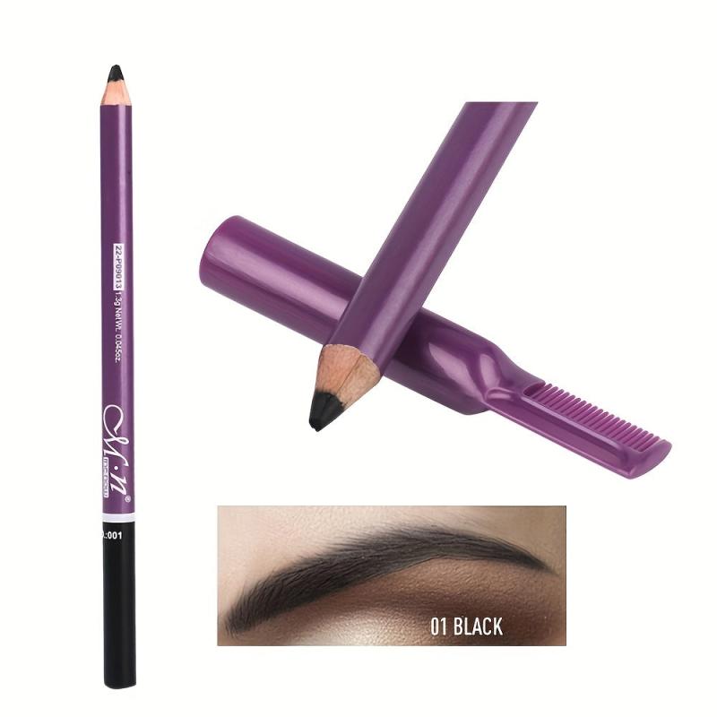 121pcs Eyebrow Pencil With Comb And Brown Wooden Rod
