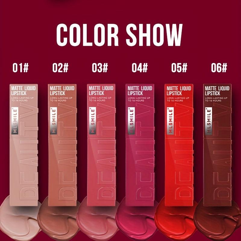 6 Colors Lip Gloss Lip Glaze Liquid Lipstick Set