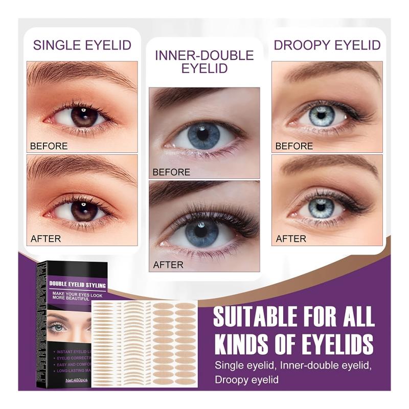 Invisible Eyelid Tape for Instant Lift and Smoothing