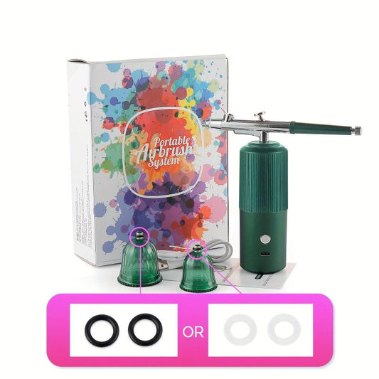 Airbrush Air Pump Set Oxygen Injector Mini Air Compressor Kit