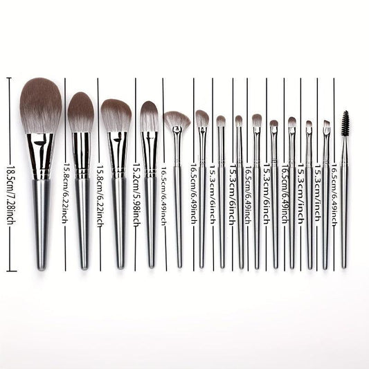14-Piece Green Cloud Makeup Brush Set for Beginners