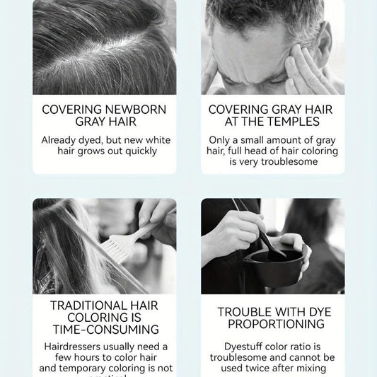 Permanent Hair Dye Cream 80 ml with Disposable Shawl Gloves Comb