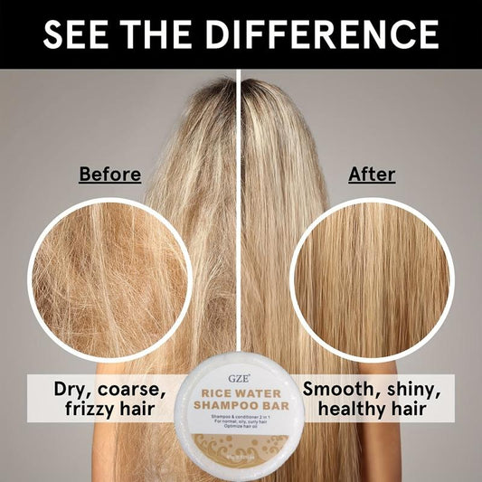 60g Rice Water Shampoo Bar 2 in 1 Hair Shampoo & conditioner