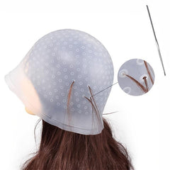 Silicone Hair Coloring Highlighting Cap Professional Dyeing Tools