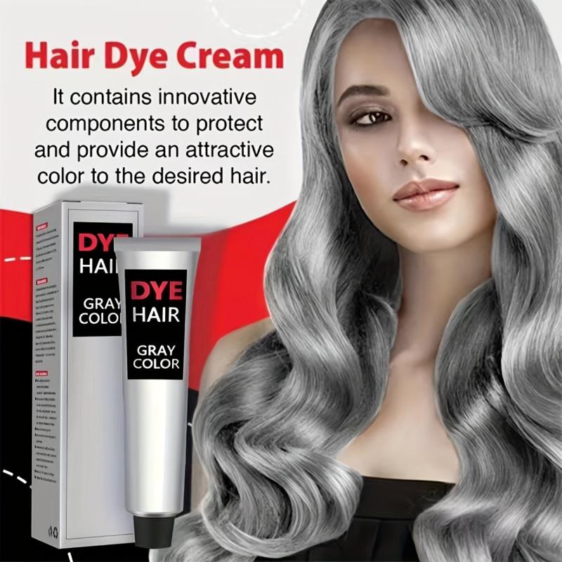 100ml Grandma Gray Hair Dye Cream Y2K Halloween Natural Hair Dye Cream