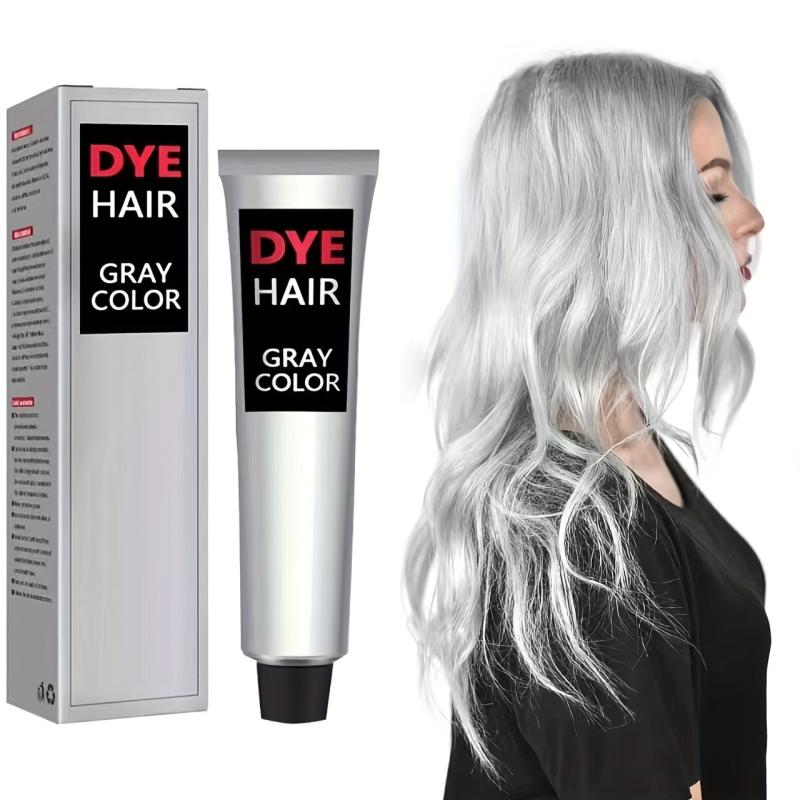 100ml Grandma Gray Hair Dye Cream Y2K Halloween Natural Hair Dye Cream