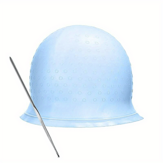 Highlighting Cap with Metal Hook for Salon or Home Hair Coloring