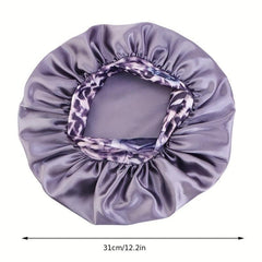 Satin Night Sleep Cap Wide Band Elastic Headband Satin Bonnet Hat