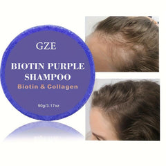 Biotin Purple Shampoo Soap Bar for Blonde Hair