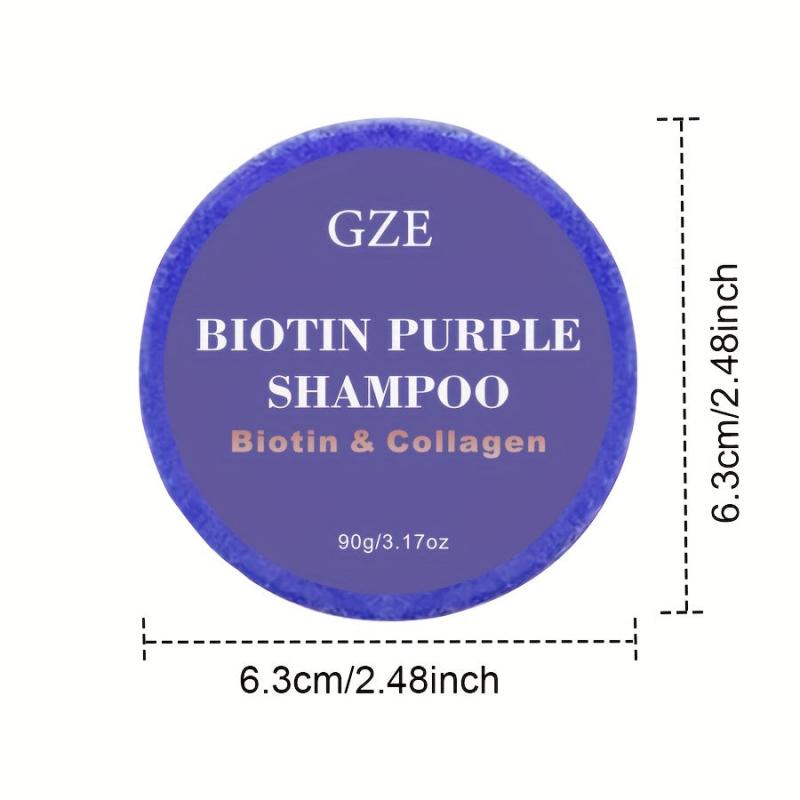 Biotin Purple Shampoo Soap Bar for Blonde Hair