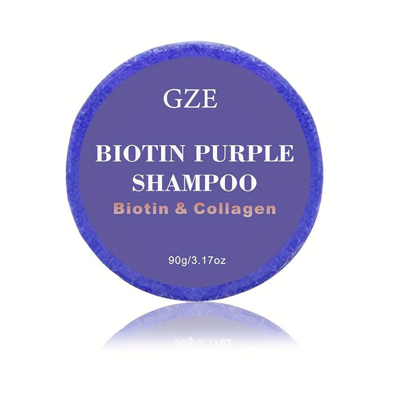 Biotin Purple Shampoo Soap Bar for Blonde Hair