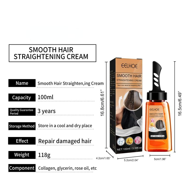 Protein Hair Straightening Cream for Frizzy Hair Repair