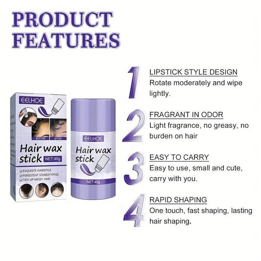Strong Hold Hair Wax Stick for All Hair Types