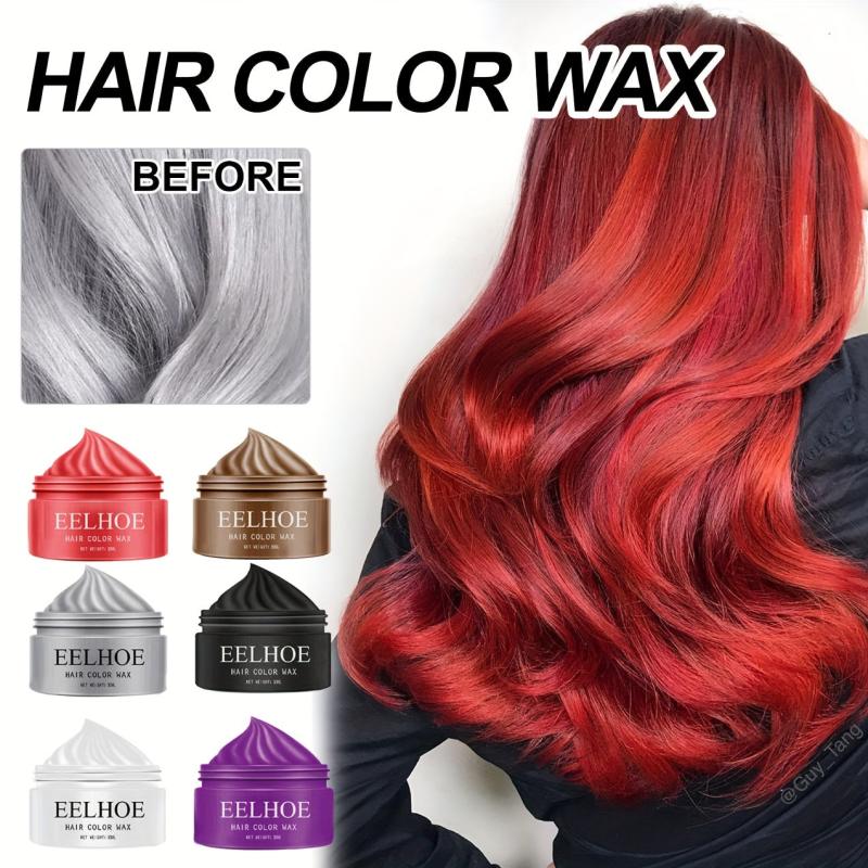 Disposable Coloring Hair Wax Hair Clay Styling Natural Fluffy Hair Wax