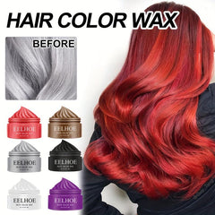 Disposable Coloring Hair Wax Hair Clay Styling Natural Fluffy Hair Wax