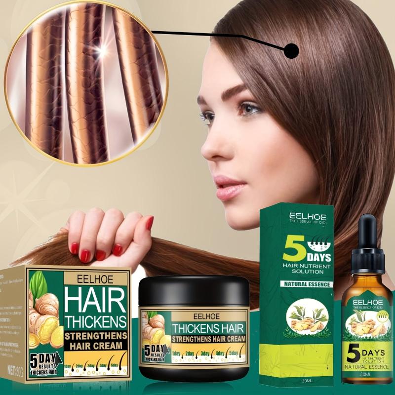 30ml Ginger Hair Care Cream Soften Moisturize Scalp Massage Hair Essence