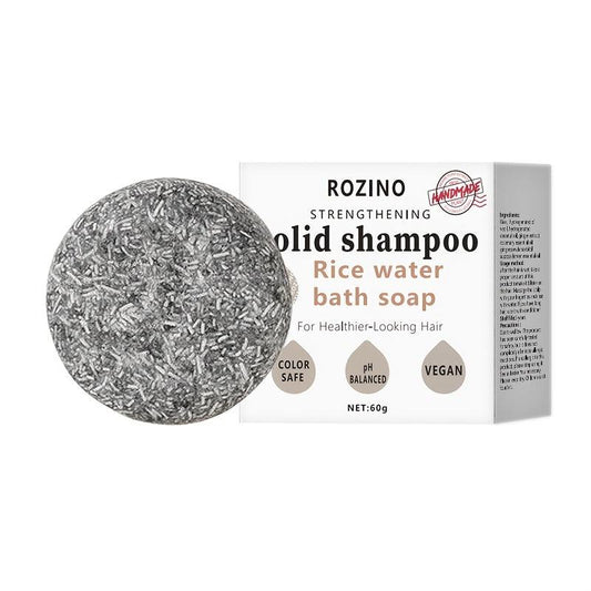 Rice Water Shampoo Soap Silicone Control Essential Shampoo Bar