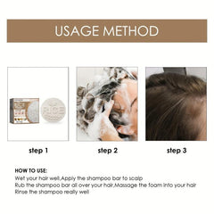 Rice Shampoo Soap Bar Strengthens Hair Revitalizes Hair Healthy Hair