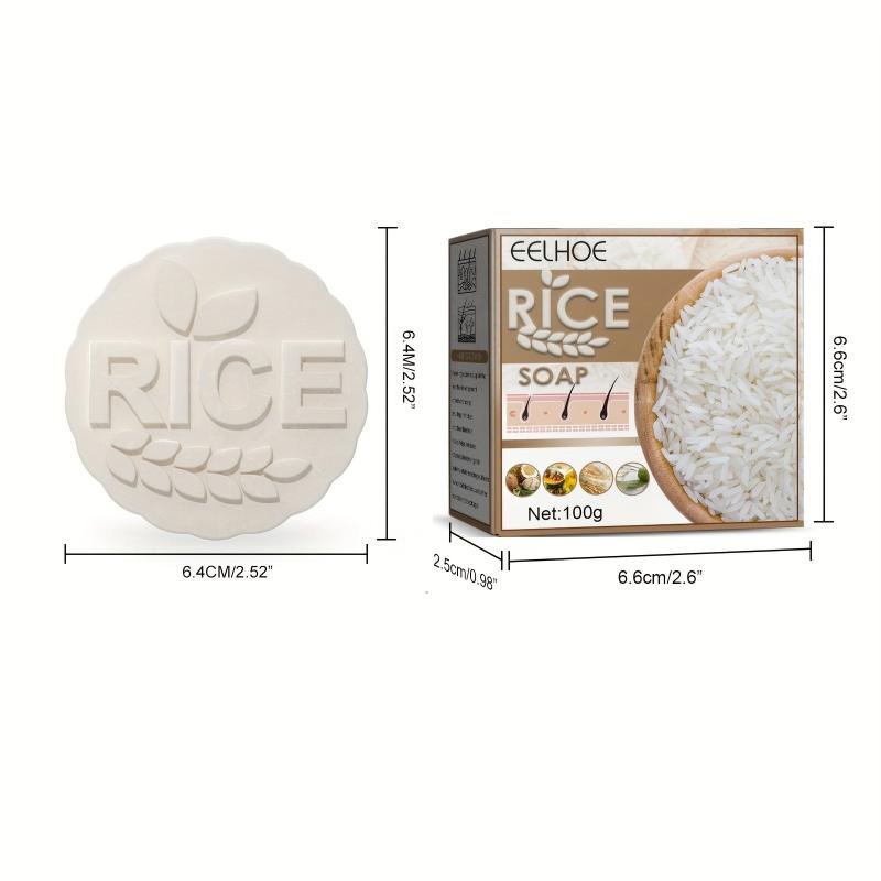 Rice Shampoo Soap Bar Strengthens Hair Revitalizes Hair Healthy Hair