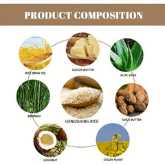 Rice Shampoo Soap Bar Strengthens Hair Revitalizes Hair Healthy Hair