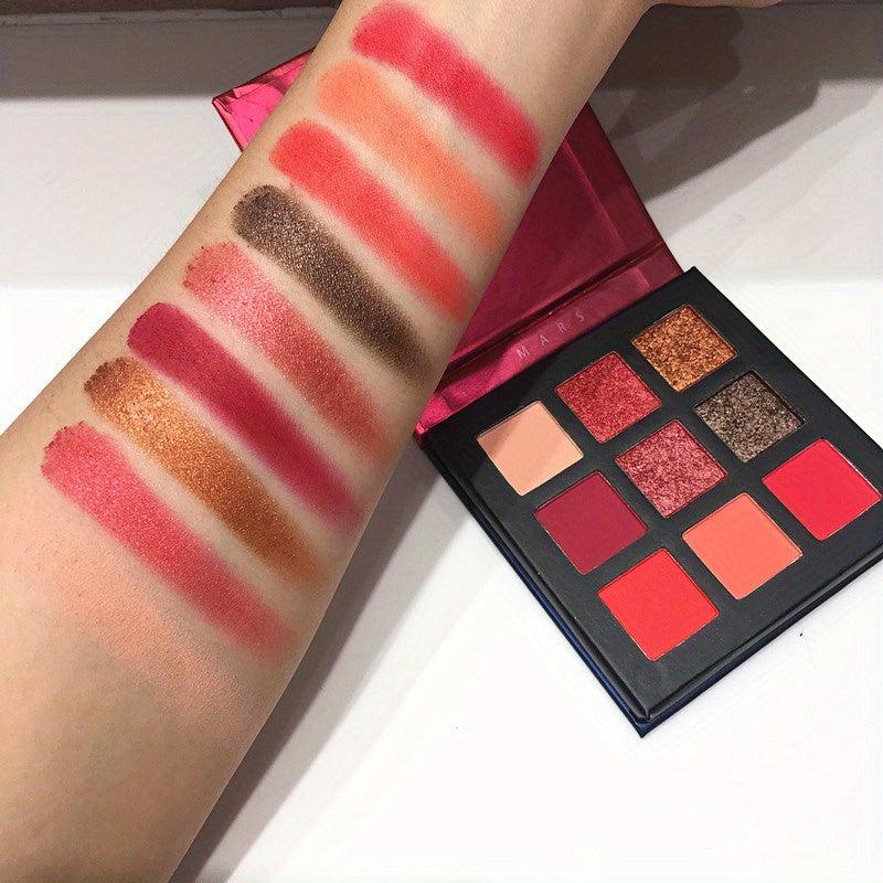 9-Color Waterproof Eyeshadow Palette Rich Matte Shimmer Shades