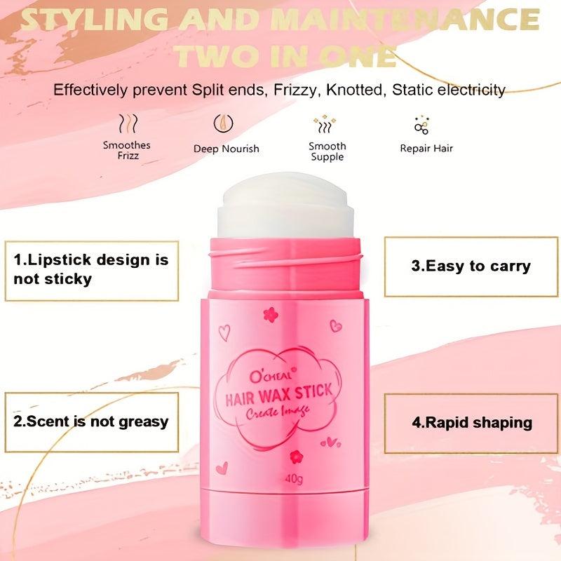 Hair Finishing Wax Stick Portable Hair Styling Wax Broken Hair Styling Cream