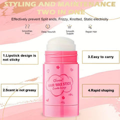 Hair Finishing Wax Stick Portable Hair Styling Wax Broken Hair Styling Cream