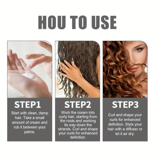 Hydrating Hair Styling Cream for Curly Hair