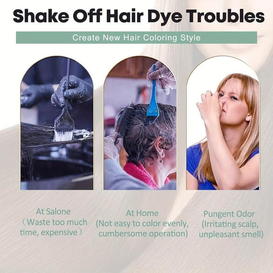 25ml 10pcs Hair Dye Shampoo For Men Women Natural Ingredients Lasts 30 Days