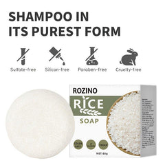 Rice Shampoo Soap Silicone Control Shampoo Cake